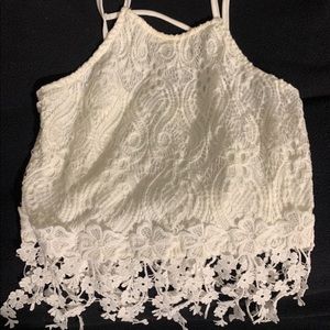 Lace crop top
